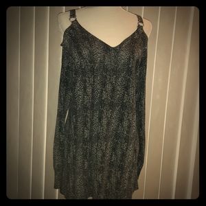 Printed Metallic Blouse